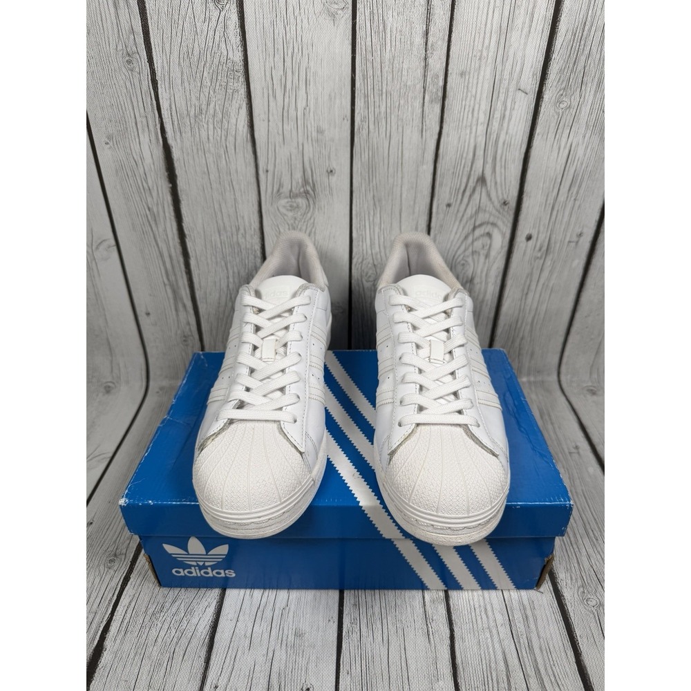 Adidas Originals Superstar Triple White Mens Size 9 Athletic Shoes Sneakers
